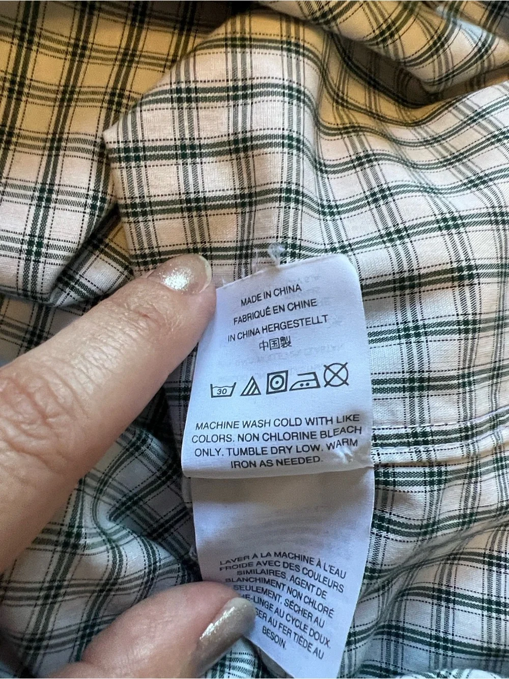 J. Crew Men’s Thompson Flex Wrinkle Free White & Hunter Green Button-Down Shirt
